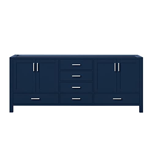 Bell+Modern Big Sur 80 in. W x 22 in. D Navy Blue Double Bath Vanity