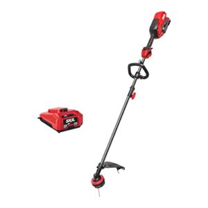 skil pwr core 40 brushless 40v 16'' multi-head string trimmer kit includes power head, string trimmer attachment, 4.0ah battery and charger- plt1500c-10