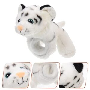 Gadpiparty Animals Slap Bracelet Plush Toys Tiger Slap Band Stuffed Animals Slap Toy Tiger Wristband Interactive Toy Figures for Kids Birthday Party Favors