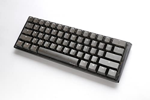 Ducky One 3 Mini Aura Clear Black 60% Hotswap RGB LED Double Shot PBT Mechanical Keyboard Cherry MX Brown