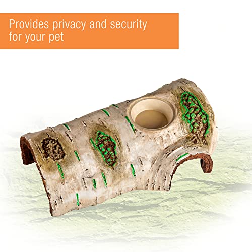 Zilla Rapid Sense UV Detecting Pet Reptile Terrarium Decor, Poplar Log, Large