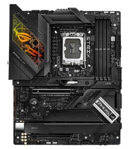 asus rog strix z790-h gaming (wifi 6e)lga 1700(intel®12&13th gen)atx gaming motherboard(ddr5 -7800 mt/s, pcie 5.0 x16 with q-release,4xpcie 4.0 m.2 slots,usb 3.2 gen 2x2 type-c®,front-panel connector)