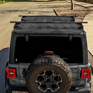 Antidote Outdoors Cross Bars Roof Rail Racks Fit for Jeep Wrangler JK JL Gladiator JT 2007-2023 Crossbars