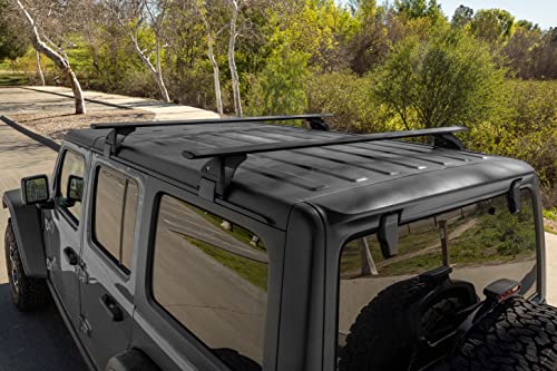 Antidote Outdoors Cross Bars Roof Rail Racks Fit for Jeep Wrangler JK JL Gladiator JT 2007-2023 Crossbars