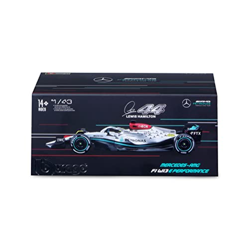 Bburago 1:43 F1 Merecedes W13 E Performance (2022) with #44 Hamilton Driver