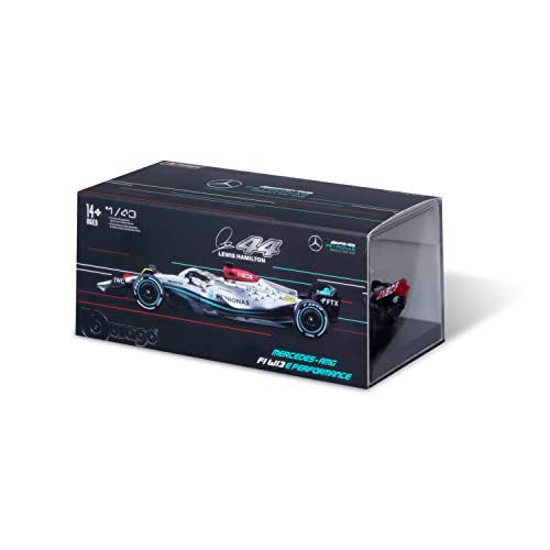 Bburago 1:43 F1 Merecedes W13 E Performance (2022) with #44 Hamilton Driver