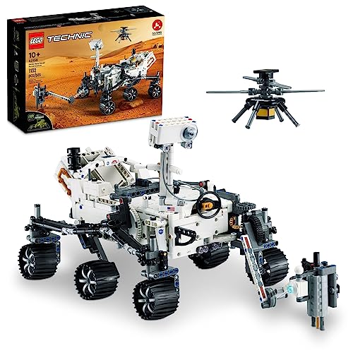 LEGO Technic NASA Mars Rover Perseverance 42158 Advanced Building Kit for Kids Ages 10 and Up, NASA Toy with Replica Ingenuity Helicopter, Great Gift for Kids Who Love Engineering and Science Projects