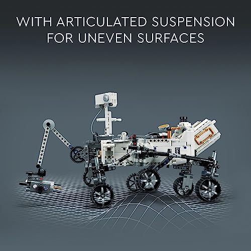 LEGO Technic NASA Mars Rover Perseverance 42158 Advanced Building Kit for Kids Ages 10 and Up, NASA Toy with Replica Ingenuity Helicopter, Great Gift for Kids Who Love Engineering and Science Projects