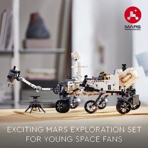 LEGO Technic NASA Mars Rover Perseverance 42158 Advanced Building Kit for Kids Ages 10 and Up, NASA Toy with Replica Ingenuity Helicopter, Great Gift for Kids Who Love Engineering and Science Projects