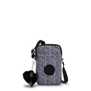 kipling women's tally minibag, lightweight crossbody mini, nylon phone bag, simply chevron