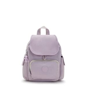 kipling women's city pack mini backpack, lightweight versatile daypack, bag, gentle lilac, 10.75'' l x 11.5'' h x 5.5'' d