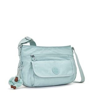 Kipling Women's Syro Crossbody, Organize Accessories, Surprisingly Spacious, Adjustable Strap, Nylon Bag, Serene Green