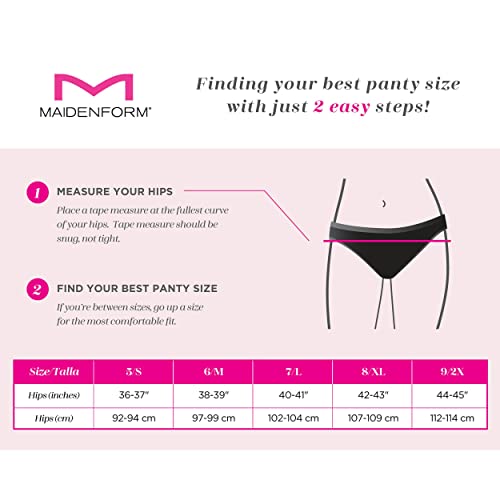 Maidenform Women's Microfiber Pack, One Fab Fit Boyshort Panties with Lace, 3-Pack, Geo Snow/Cherry Blossom/Latte Lift