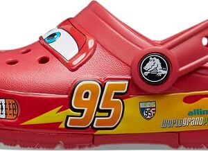 Crocs Crocband Cars Lightning McQueen Clogs, Light Up Shoes, Red, 11 US Unisex Little Kid