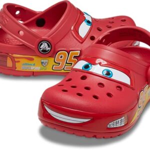 Crocs Crocband Cars Lightning McQueen Clogs, Light Up Shoes, Red, 11 US Unisex Little Kid