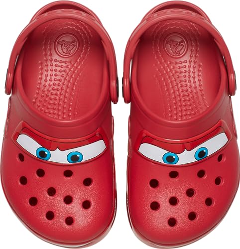 Crocs Crocband Cars Lightning McQueen Clogs, Light Up Shoes, Red, 11 US Unisex Little Kid