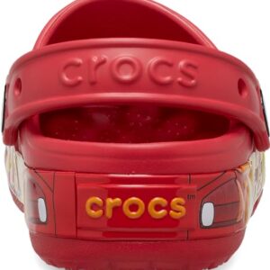 Crocs Crocband Cars Lightning McQueen Clogs, Light Up Shoes, Red, 11 US Unisex Little Kid