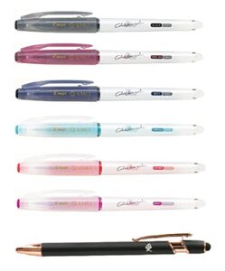 ilmily pilot japan gel ink ballpoint pen color two color 6 ballpoint pens that change color when rubbed 0.4mm lil-25s4-6c with original stylus ballpoint touch pen