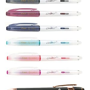 ILMILY Pilot Japan Gel Ink Ballpoint Pen Color Two Color 6 Ballpoint Pens That Change Color When Rubbed 0.4mm LIL-25S4-6C With Original Stylus Ballpoint Touch Pen