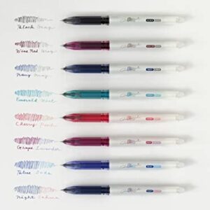 ILMILY Pilot Japan Gel Ink Ballpoint Pen Color Two Color 6 Ballpoint Pens That Change Color When Rubbed 0.4mm LIL-25S4-6C With Original Stylus Ballpoint Touch Pen