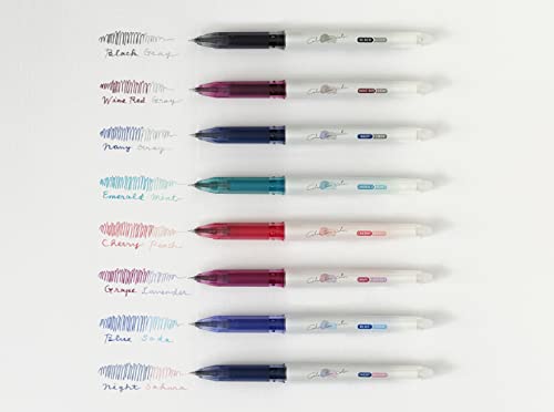 ILMILY Pilot Japan Gel Ink Ballpoint Pen Color Two Color 6 Ballpoint Pens That Change Color When Rubbed 0.4mm LIL-25S4-6C With Original Stylus Ballpoint Touch Pen