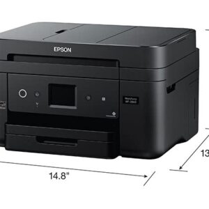 Epson Workforce WF-2860 All-in-One Printer, Print, Copy, Scan, Fax, Ethernet with OHITEC Accessories