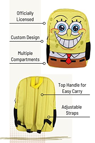 SpongeBob SquarePants Sponge Bob Square Pants Grinning Character Small Backpack Bag for Adults