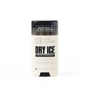 duke cannon supply co. dry ice cooling anti-perspirant and deodorant for men, 2.6 oz - bergamont and black pepper