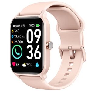 smart watch for women,1.8"fitness watch(answer/make call),alexa built-in, [24h heart rate sleep blood oxygen monitor],5atm waterproof,100+sports modes step calorie women watches for ios&android phones