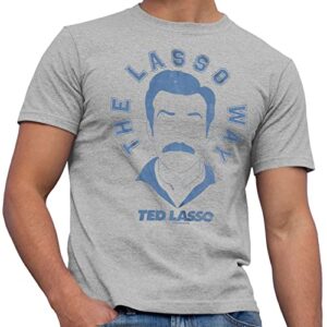 ted lasso the lasso way t-shirt for men adult graphic tshirt men's tee gift merch women apparel clothes stuff novelty vintage soccer coach (heather grey, large)
