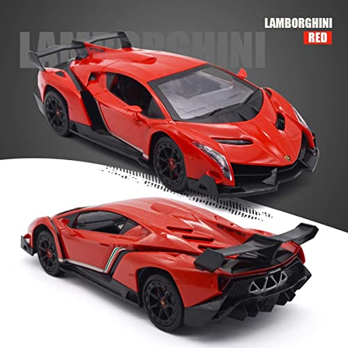 LAFALA Remote Control Car RC Cars Racing Car 1:18 Licensed Toy RC Car Compatible with Lamborghini Model Vehicle for Boys 6,7,8 Years Old Halloween, red