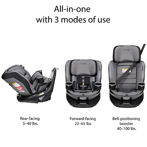 Safety 1st Turn and Go 360 DLX Rotating All-in-One Car Seat, Provides 360° seat Rotation, High Street