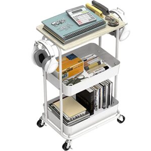 Simple Houseware 2-Tier Rolling Utility Cart with Top Board