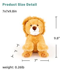 Adorlynetty Lion Stuffed Animal,Cute Stuffed Lion Plush Toys, Lion Plushie Gift for Kids Friends Girlfriend