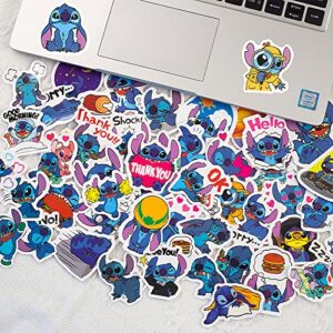 Cute Stickers Pack 50PCS, Kawaii Stickers for Kids Teens Adults Eikecy Vinyl Waterproof Anime Decals Stickers for Water Bottles Laptop Phone