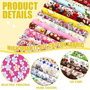 150 Pcs 4 x 4 (10 x 10 cm) Craft Fabric Bundle Squares Various Patterns DIY Sewing Quarters Bundle Precut Quilting Cotton Fabric Bundles Craft and Hobby Fabric for Patchwork Scrapbooking DIY Crafts