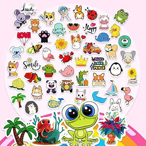 800Pcs Water Bottle Stickers, Stickers for Kids, Vinyl Waterproof Cool Scrapbook Stickers Pack for Laptop Skateboard Computer Guitar, Mixed Colorful Stickers for Teens Kids Boys Girls