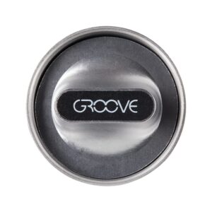 Groove PIVOT: Premium 2-Piece Aluminum Herb Grinder with Innovative Ergonomic Knob Grip - Portable Spice Grinder Hand Held for Precise Shredding