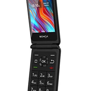 Boost Mobile Prepaid 4G LTE Schok Flip Phone (8GB) - Black - Carrier Locked to