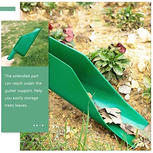 GANAZONO Gutter Downspout Extensions 2pcs Roof Gutter Scoop Gutter Cleaning Spoon Scoop Roof Gutters Cleaning Shovel Gutter Getter Cleaner Leaves Garden Cleaning Tools Gutter Guard