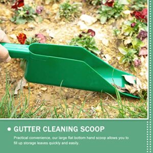 GANAZONO Gutter Downspout Extensions 2pcs Roof Gutter Scoop Gutter Cleaning Spoon Scoop Roof Gutters Cleaning Shovel Gutter Getter Cleaner Leaves Garden Cleaning Tools Gutter Guard