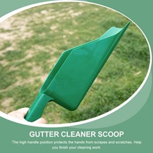 GANAZONO Gutter Downspout Extensions 2pcs Roof Gutter Scoop Gutter Cleaning Spoon Scoop Roof Gutters Cleaning Shovel Gutter Getter Cleaner Leaves Garden Cleaning Tools Gutter Guard