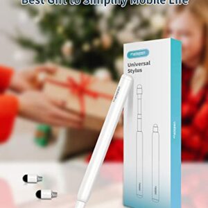 Metapen X1 Universal Stylus Pen for Touch Screens, 2-1 Retractable Pointer & Stylus with Special Flocking Tip, High Precision & Soft, Stylus Pen for iPad/iPhone/Android/Tablets/Samsung/HP/Kindle