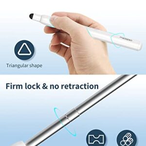 Metapen X1 Universal Stylus Pen for Touch Screens, 2-1 Retractable Pointer & Stylus with Special Flocking Tip, High Precision & Soft, Stylus Pen for iPad/iPhone/Android/Tablets/Samsung/HP/Kindle