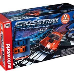 Auto World CrossTrax Road Course 9' Slot Car Race Set