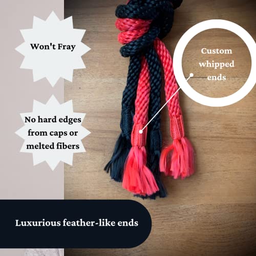 Let's Knot - Rope Kit for Beginners and Experienced Riggers - Silky Soft Rope - Perfect for Simple and Complex Knots - Japanese Rope Style - Set of Two 30 Ft Ropes 1 Storage Bag - 8mm Braided Rope