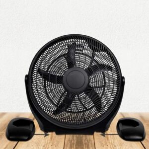 Simple Deluxe 14 Inch 3-Speed Plastic Floor Fans Quiet for Home Commercial, Residential, and Greenhouse Use, Outdoor/Indoor, Black