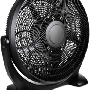 Simple Deluxe 14 Inch 3-Speed Plastic Floor Fans Quiet for Home Commercial, Residential, and Greenhouse Use, Outdoor/Indoor, Black