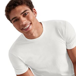 Hanes Men's Originals Lightweight Tall T-Shirt, Tri-Blend Tee, Big & Tall Sizes, Eco White