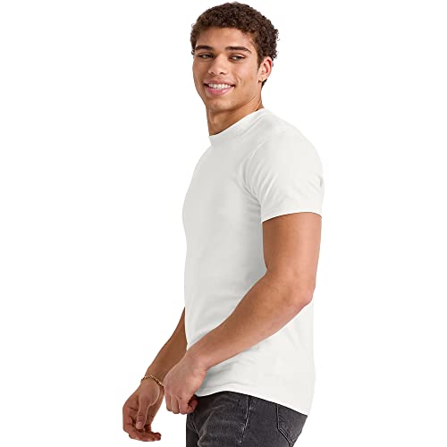 Hanes Men's Originals Lightweight Tall T-Shirt, Tri-Blend Tee, Big & Tall Sizes, Eco White